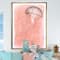 Designart - Coastal Sea Life IV jellyfish sketches - Nautical & Coastal Canvas in Gold Frame